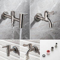 304 Stainless Steel Garden Faucet Wall Mounted Brushed Outdoor Bib Garden Wash Basin Mop Lengthen Faucet Torneira parede