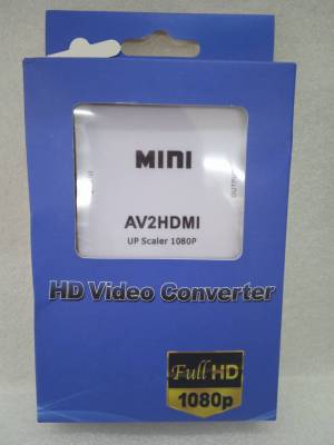 อะแดปเตอร์AV2HDMI UP Scalar 1080P /AV in HDMI out ตัวแปลงเอวีเป็นเฮดดีเอมไอ กล่องแลงสัญญานAV /กล่องทีวี/กล่องHDMIสัญญานดีมีความแข็งแรงทนทาน