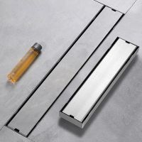 Invisible Floor Drain 304 Stainless Steel Rectangle Anti-odor Bath Shower Tray Long Drainage Linear Floor Drains Cover Kitchen  by Hs2023