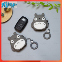 RTO เคสกุญแจตัวการ์ตูน Totoro ใหม่สำหรับ Perodua Myvi 2022 Ativa 2022 Alza 2022 Axia2023กรอบไร้กุญแจ