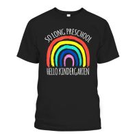 High Quality Graphics Tee So Long Preschool Hello Kindergarten Teacher Student Pre Novelty Mens Casual T-shirt  89AB