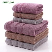 {Gexing fabrics} ZHUO MO 100 Serat Bambu ชุดผ้าขนหนูอาบน้ำผ้าเช็ดตัวชายหาดผ้าไมโครไฟเบอร์สำหรับผู้ใหญ่70x14 0ซม. ที่ดูดซับแบบนุ่มผ้าเช็ดหน้าห้องน้ำ