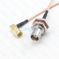 SMA Male Plug Right Angle to BNC Female RF Pigtail Jumper Cable RG316 Long Lot  Straight  Connector  High Quality Tangerrf Electrical Connectors