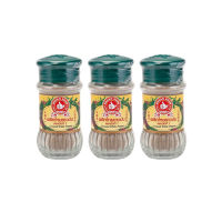 ว๊าว? ตรามือ พริกไทยขาวป่น 60 กรัม x 3 ขวดแก้ว Hand Brand Ground White Pepper 60g x 3 Glass Bottles เครื่องปรุงไทย