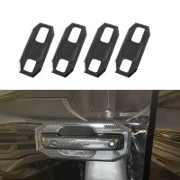 Car Carbon Fiber External Door Handle Bowl Cover Cup Cavity Trim Garnish for Ford F150 2022 2023