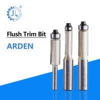 Arden 2 Flute Flush Trim Router Bits พร้อมแบริ่งสําหรับเครื่อง CNC งานแกะสลักงานไม้