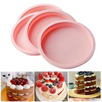 4-inch Layer Bakeware Molds Silicone Cake Pan Cake Mold Round Heart Dessert Cutting-free Cakes Mould Muffin Baking Tools Bread  Cake Cookie Accessorie