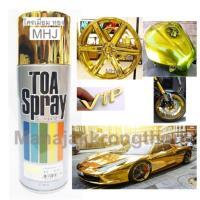 CDF สีสเปรย์ TOA 102   โครเมี่ยมสีทอง โครเมี่ยมทอง สเปรย์เกรดพิเศษBrass ขนาด 400 CC สีพ่นรถยนต์  Spray Paint