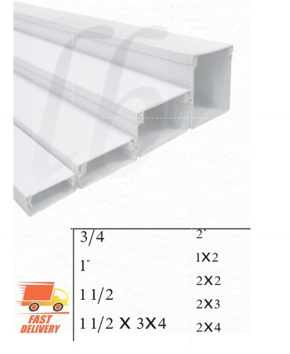 FEEMA PVC WIRING CASING / ELECTRICAL CASING / WIRING TRUNKING( 1x2, 2x2 ...