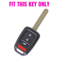 AX สำหรับ Honda Accord Crosstour Civic CRV LX HRV Jazz 2013-2016 2017 2018 4ปุ่มซิลิโคนรถ Remote Key Fob Shell Case