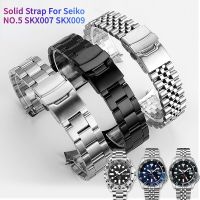 กำไลปลายโค้ง20มม. 22มม. สำหรับ SKX007 Seiko SKX009สายเหล็กสแตนเลสของผู้ชายเหมาะสำหรับ Rolex อะไหล่ Casio MDV-106D โลหะ