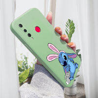 เคส PMP สำหรับ Huawei Nova 4 Nova 4E เคสโทรศัพท์ลายการ์ตูนสติทช์เคสป้องกันทนแรงกระแทกกล้องคลุมทั้งหมดปลอกซิลิโคนของเหลวทรงสี่เหลี่ยมดั้งเดิม