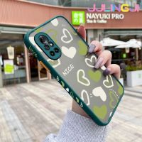 Jlingji เคสสำหรับ Huawei Nova 8 Pro Nova 8 Se,เคสแฟชั่นดีรักหัวใจบางมีน้ำค้างแข็งโปร่งใสแข็งขอบสี่เหลี่ยมกันกระแทกปลอกซิลิโคนคลุมทั้งหมดเคสนิ่มป้องกัน