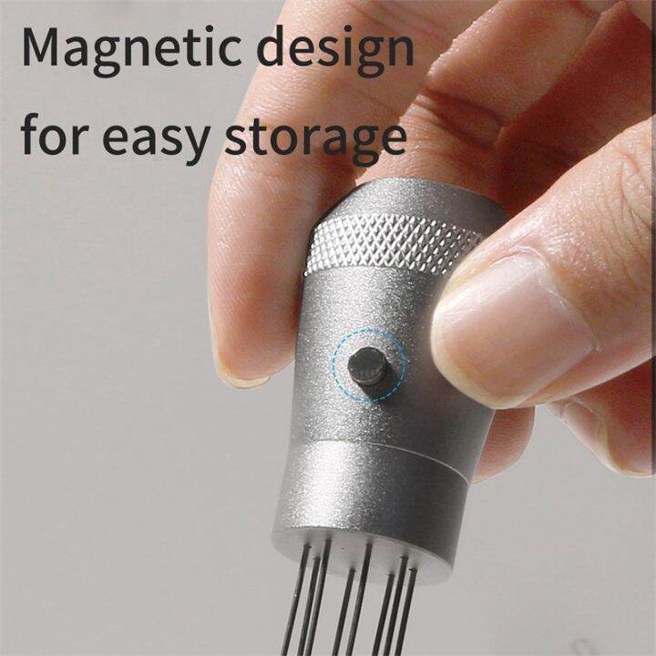 yf-stainless-steel-magnetic-suction-powder-needle-coffee-tamper-handle-mixer-cloth-tool