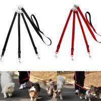 Good Quality Home Pet Belt 3 In 1 Dog Leashes For Multiple Dogs Adjustable Detachable Nylon Dog Leash With Padded Handle Collars