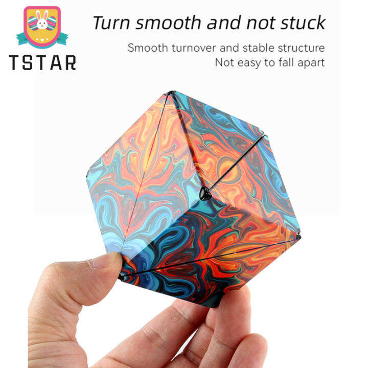 ts-ready-stock-magnetic-magic-cube-variety-geometric-changeable-3d-decompression-infinite-cube-สำหรับของเล่นเด็ก-cod