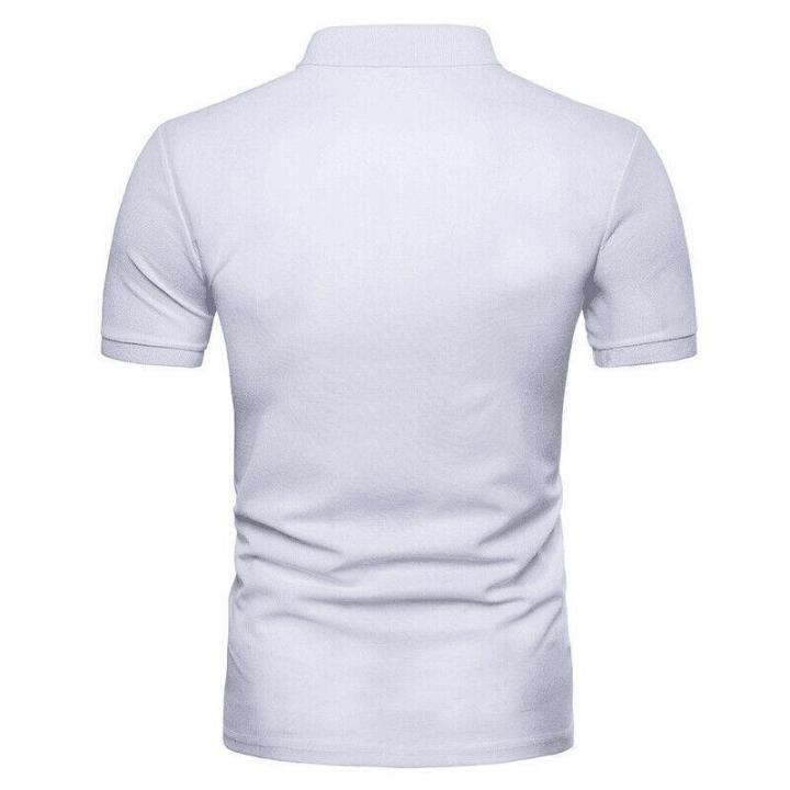 โปโลชายเสื้อเชิ้ตแขนสั้นdesignerเสื้อยืดธรรมดาtee-golfเสื้อลำลองร้อน