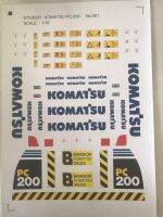 สติ๊กเกอร์แป๊ะรถบังคับก่อสร้าง KOMATSU PC200 STICKER 1-16