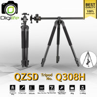 QZSD Tripod รุ่น Q308H ขาตั้งกล้อง อเนกประสงค์ กลับหัว Top View พาโนราม่า ถ่ายรูป ถ่ายวิดีโอ