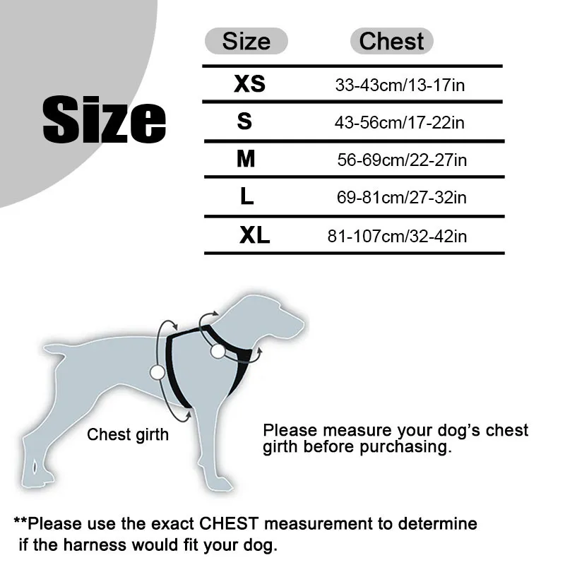 how do you measure a dog for a no pull harness