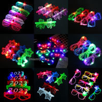 10Pc Kids LED Glasses Light Up Party Sunglasses Glow Blinds Shutter Neon Flash Carnival Cosplay Birthday Wedding Christmas