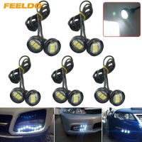 Feeldo เลนส์สีขาว3W 23มม. 10ชิ้นเลนส์บางพิเศษ5630 3smd หางตานกอิทรี Led สำรองไฟท้าย Ca1423 Drl