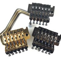 สะพานล็อค Tremolo ระบบ GOTOH ของแท้ GE1996T ไม่มีน็อตล็อคสายกีต้าร์ (โครเมียมสีดำสีทอง) ผลิตในญี่ปุ่น