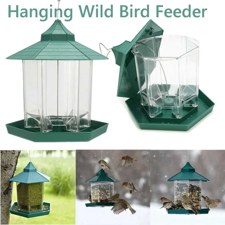 Waterproof Wild Bird Hanging Feeder Outdoor Bird feeders food container