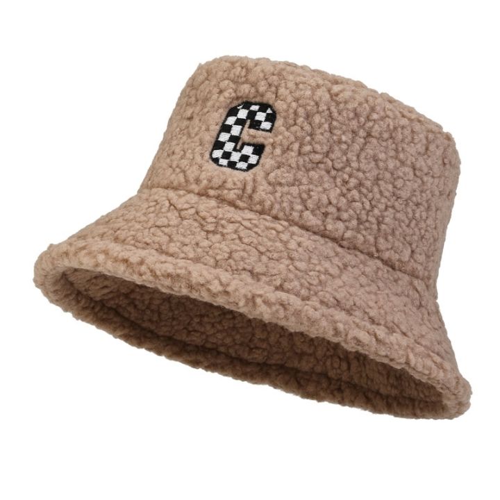 new-hat-women-winter-thickened-warm-ear-protection-bucket-fleece-adjustable-circumference