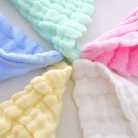 №♘❣ Baby Towel Baby Facecloth Baby Bath Towel Handkerchief Cotton Burp Cloth Soft And Absorbent 6-Layer Gauze Kindergarten Washcloth