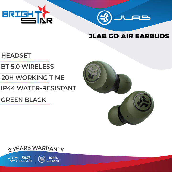 JLab Go Air True Wireless Earbuds / Bluetooth 5.0 / IP44 / 20+ Hours