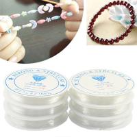 【YD】 1 Roll 0.4-1.0MM Transparent Stretchy Elastic Rope String Cord Beading Beads for Jewelry Making Bracelet Necklace