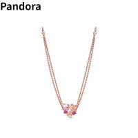 แพนดอร่าสร้อยคอแพนดอร่าแมนพีชบุปผาแพนดอร่าโรสสร้อยคอหญิง  PandoraˉNecklace Pandoraˉ Manman Peach Blossom Pandoraˉ Rose Necklace Female 388101NCC