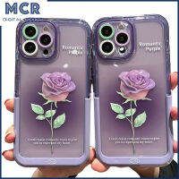 เคสโทรศัพท์ไล่ระดับสีกุหลาบเข้ากันได้กับ Iphone 14/13/12/11ซีรีส์ซอฟต์เชลล์ฝาครอบป้องกัน