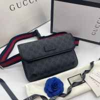 กระเป๋าคาดอก คาดเอว GUCCI งาน Ori ขนาด 24cm fullboxset งานสวย ขนาดกระทัดรัด มีช่องเก็บของขนาดใหญ่ เพิ่มความโดดเด่นด้วยตัวโลโก้ด้านหน้ากระเป๋า 246