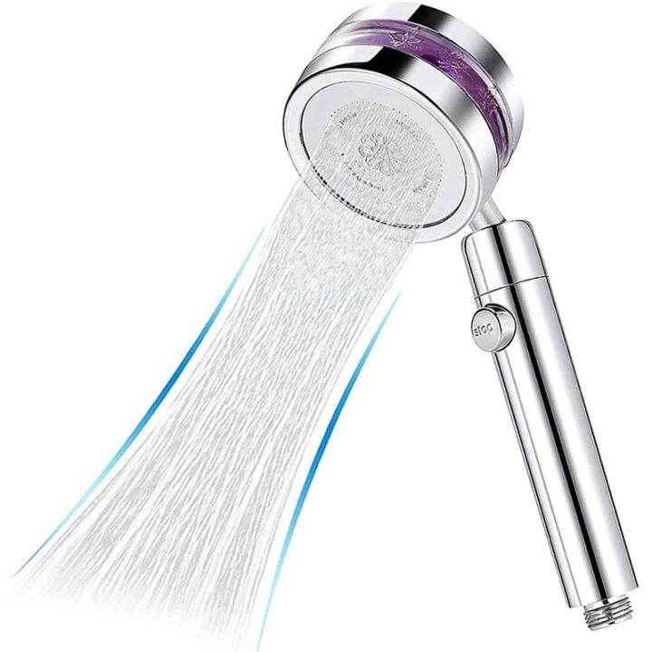 [HOT W] Turbo Shower Head2 Modes Rotating Power Propeller Driven