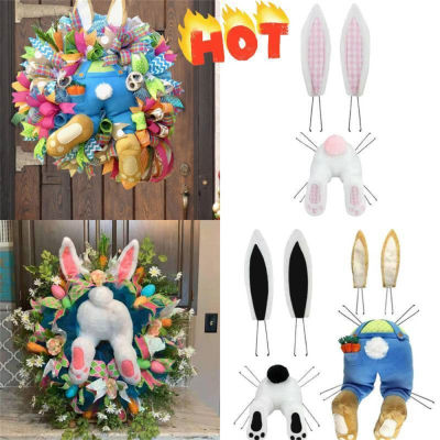 Door Ornament Decor Festival Garland Rabbit Easter Wreath