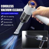 120W Cordless Car Vacuum Cleaner 9000PA Suction Rechargeable Car Vacuum with LED Foldable Handle Mini Cleaning Tool for Car Home