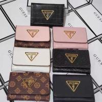 GUESS New European and American Retro Print Presbyopia Short Wallet Wallet Card Holder Coin Purse