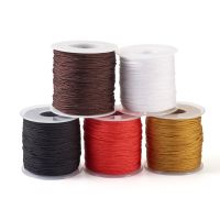 【YD】 1mm 5 Rolls Thread Beading String Rope for Necklace Making Macrame Braided 90-100m/roll