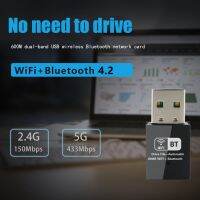 600Mbps ABS EDR Dongle Home Office Dual Band  Adapter WiFi Antenna Multifunctional Mini USB Port Network Card For PC  USB Network Adapters