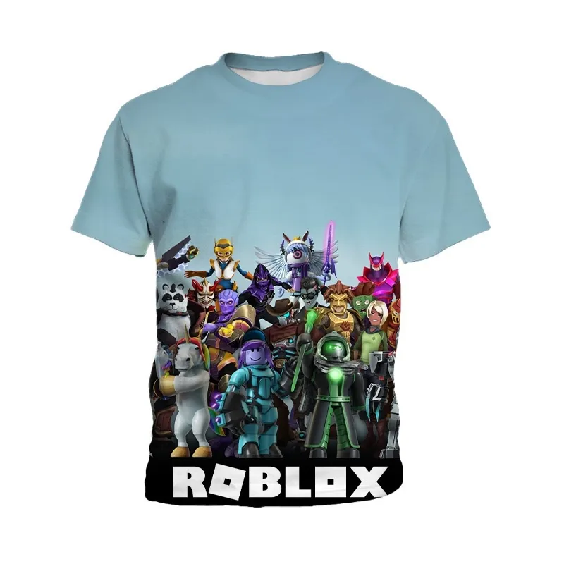 Thombase Boys T-Shirts 3D Roblox Cartoon T-Shirt Family Games Tops Tees for  Boy Girl (black3, 120) : : Clothing, Shoes & Accessories