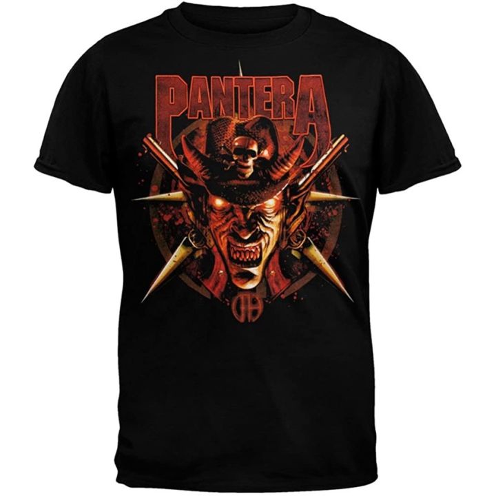 จัดส่งเสื้อยืดในประเทศไทย-100-cotton-เสื้อยืดคอวีผู้ชาย-bravado-mens-pantera-cowboy-from-hell-t-shirt-men-เสื้อ-ยืด-ผู้ชาย-คอกลม-โอเวอร์-ไซ