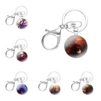 night Fashion Cartoon Design Keychain Glass Holder Pendant Chains