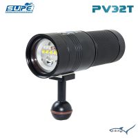 ไฟฉายดำน้ำ SUPE - PV32T Diving Focus Light ความสว่าง 3000 Lumens ใช้งานในรูปแบบ multi function