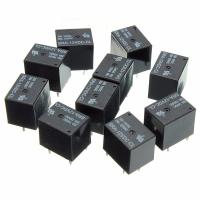 ใหม่ SONGLE 10 Pcs รีเลย์5 Pin SPDT SRA-12VDC-CL DC 12V คอยล์20A PCB สากลใหม่สีดำ