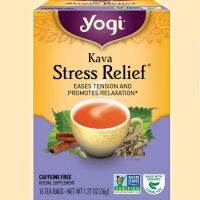 Premium for U?ชา YOGI TEA STRESS&amp;RELIEF TEA BOX ชาสมุนไพรออแกนิค Bed time หลับสบาย นำเข้าจากอเมริกา? Kava Stress Relief