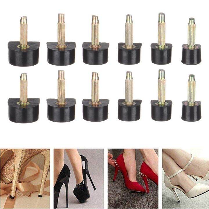 BETTERFORM 10pcs Women Shoe Repair High Heel Nails Dowel Lifts High