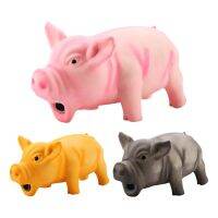 1Pc Cute Rubber Sound Pig Grunting Squeak Latex Pet Chew Toys for Dog Squeaker Chew Training Puppy Supplies Pet Products Toys