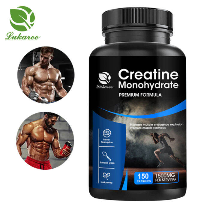 Creatine Monohydrate Capsules 1500mg for Increase Muscle Strength